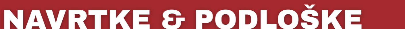 Navrtke & podloške
