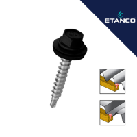 Samour.vijak ral9005 crni ETANCO 4.8x35