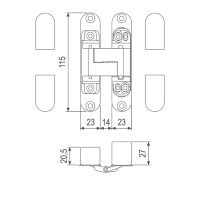 Šarka ukopavajuča sa poklopcima agb