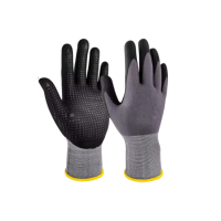 Rukavice guma platno sive dipe-tačkaste M2202