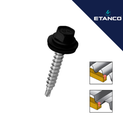 Samour.vijak 4.8x50 antracit ETANCO