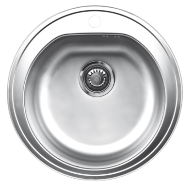 Sudoper metalac okrugli + sifon 115