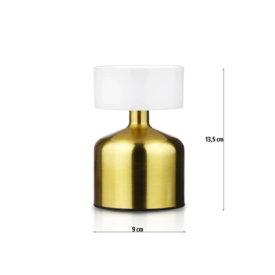 Lampa stolna gold+pvc M1696