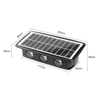 Lampa zidna solarna led M1699