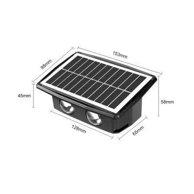 Lampa zidna solarna led M1698